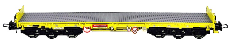 NPE Modellbau NW22228 - H0 - Bauzugwagen Salmms 454 unbeladen, DB AG, Ep. VI